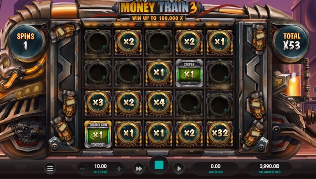 Money Train 3 bonus round