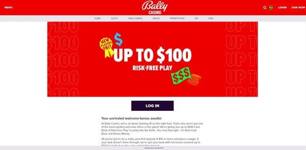 New Bally Casino bonus code