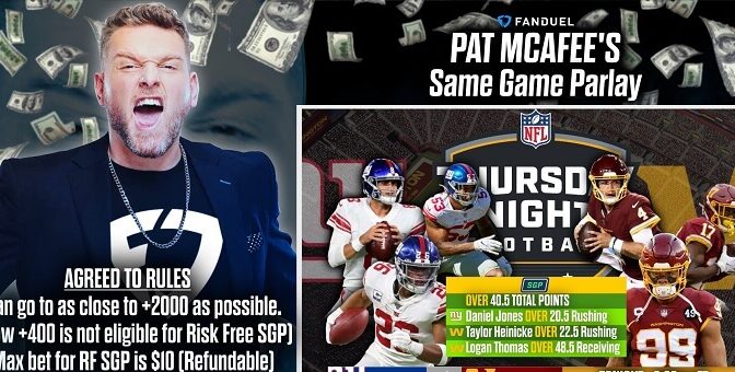 Pat McAfee free FanDuel game