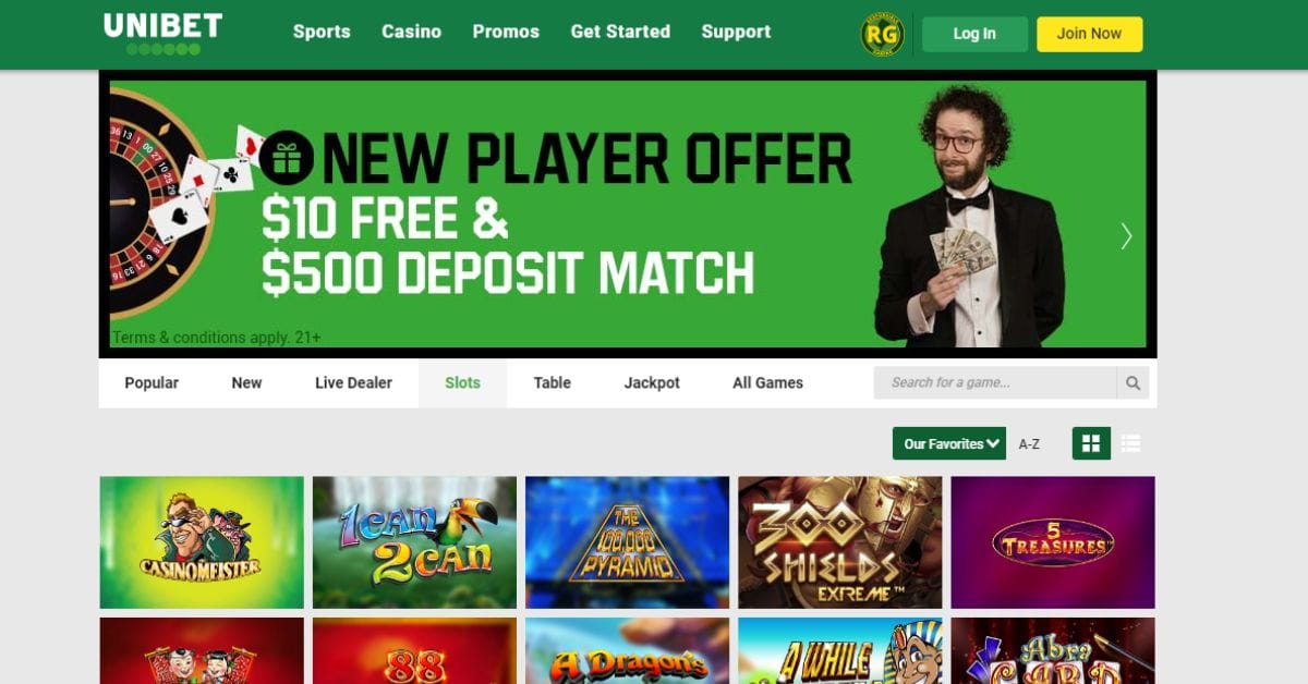 5 Best Online Slots at Unibet Casino (US) | Slot Reviews/RTP