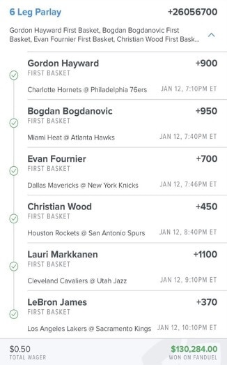 how to bet parlay on fanduel