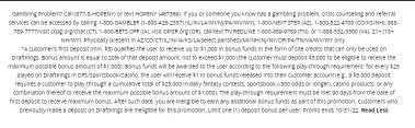 DraftKings Sportsbook promo code ts and cs