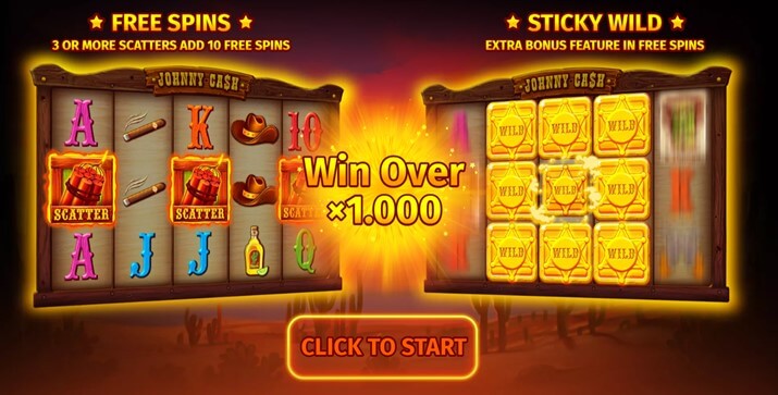 Johnny Cash Slot Bonus Feature