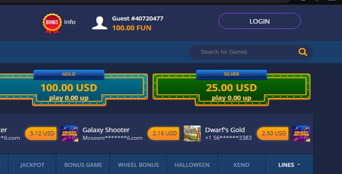 WebSweeps Casino Tiers