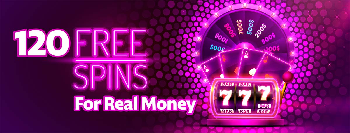 online casino 120 free spins real money