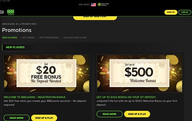 888 Casino Promotions