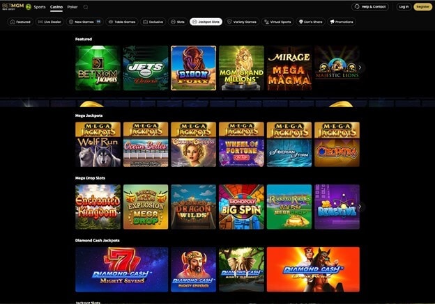 BetMGM Slots Jackpots