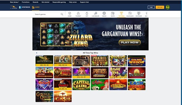 BetRivers Casino Slots Jackpots