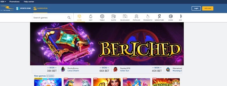 BetRivers.net Social Casino App Games