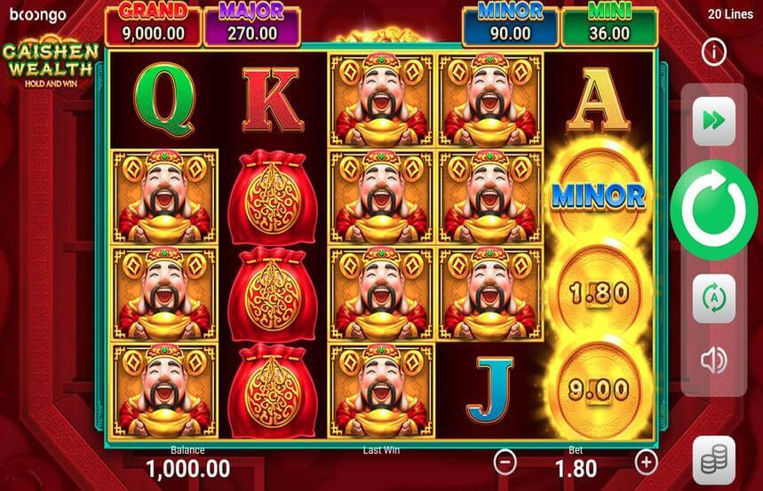 Caishen Wealth – Booongo Slot