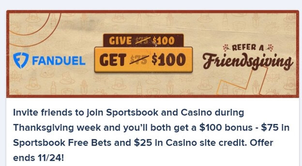 FanDuel Refer A Friend Bonus