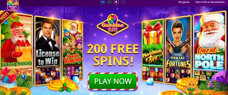 Gambino Slots Welcome Bonus 200 Free Spins