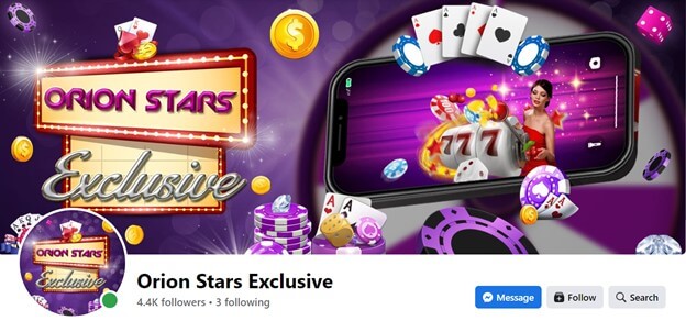 Orion Stars Exclusive Facebook Page