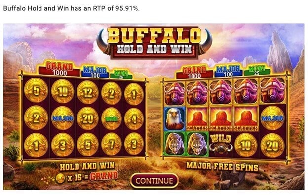 Pulsz Casino Buffalo Hold And Win Slot