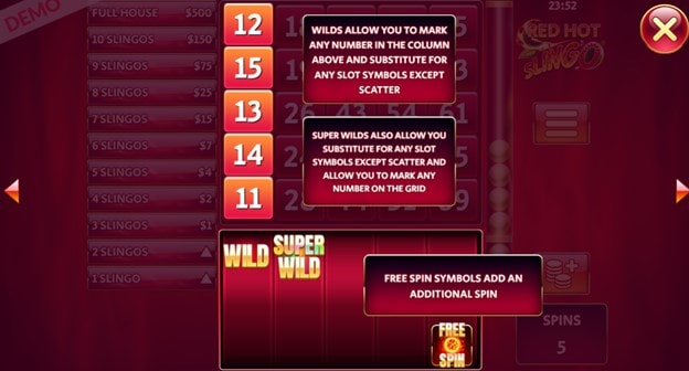 Red Hot Slingo Free Spins