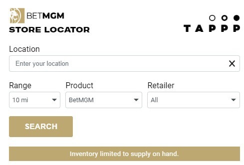 betmgm store locator