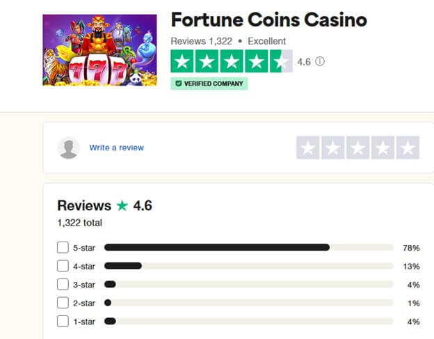 Fortune Coins Casino Reviews