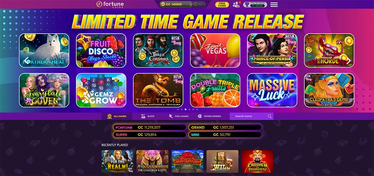 fortune coins new slots