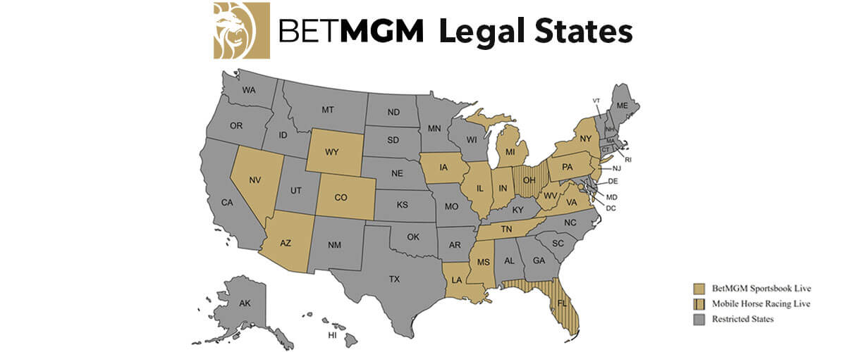 Where is BetMGM Sportsbook Legal?