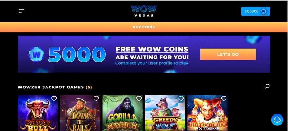 WOW Vegas Betsoft Games