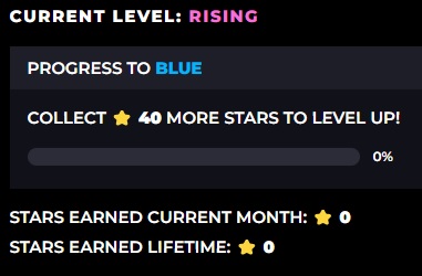 WOW vegas vip level up progress bar