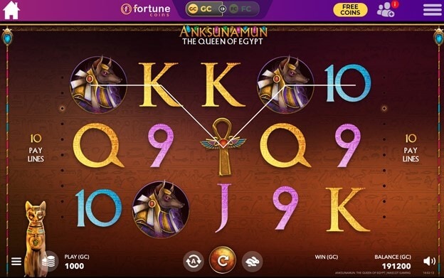 Anksunamun the Queen of Egypt Slot