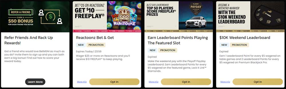 betmgm MI existing player promotions