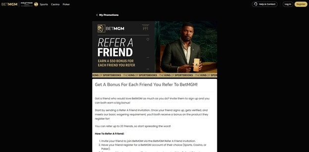 BetMGM PA Refer A Friend