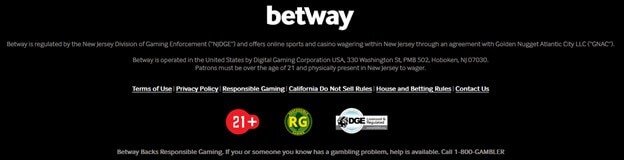 Betway Footer