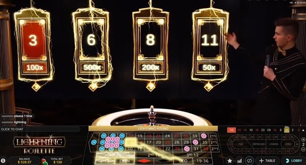 Lightning Roulette Multiplier