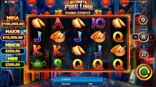 Ultimate Fire Link China Street Slot Game