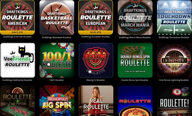 DraftKings Casino Roulette