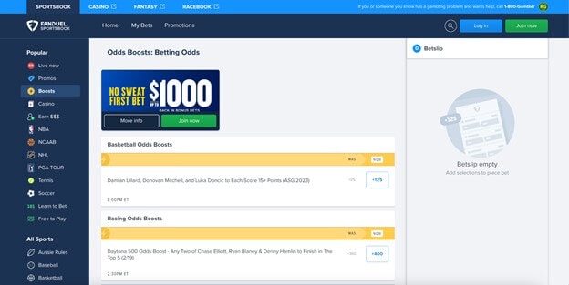 FanDuel Odds Boosts: Betting Odds