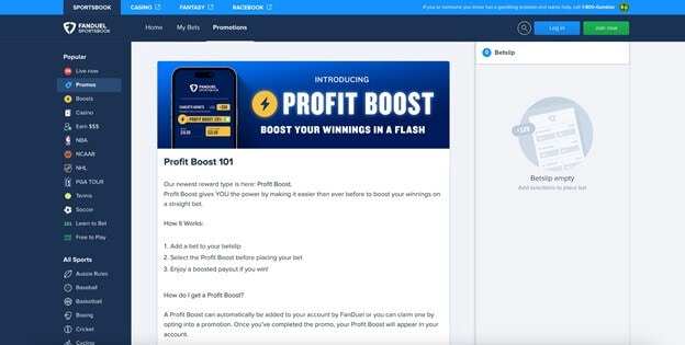 FanDuel Profit Boost 101