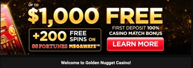 Golden Nugget Casino WV Bonus
