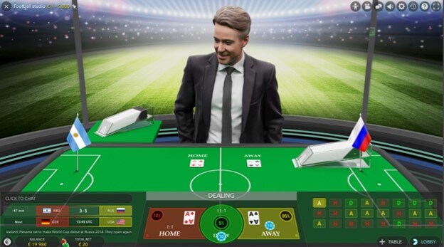 Live Dealer Top Card (Football Studio)