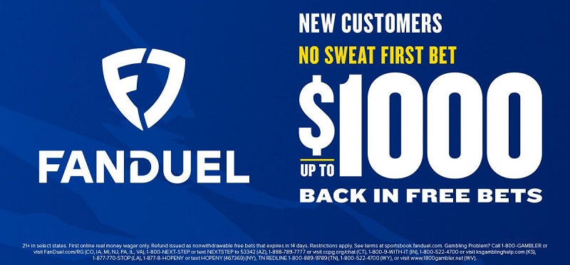 FanDuel no sweat free bet football promo