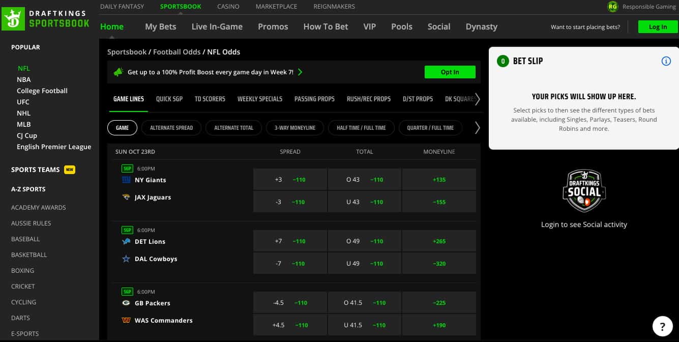 DraftKings NFL