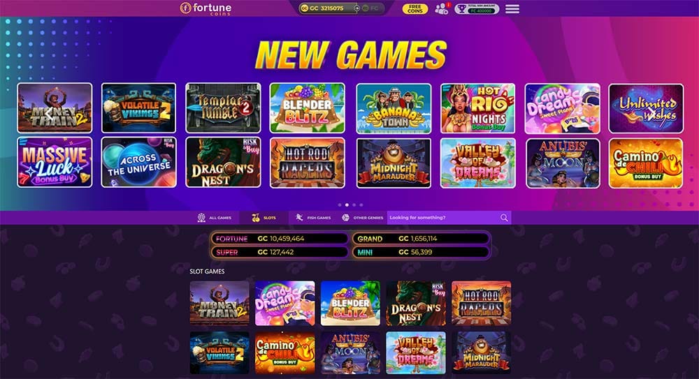 fortune coins newest slots