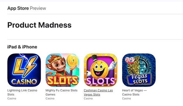 Product Madness App Store