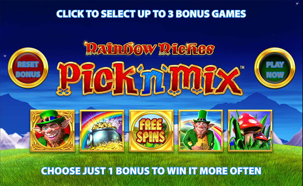 rainbow riches pick n mix slot