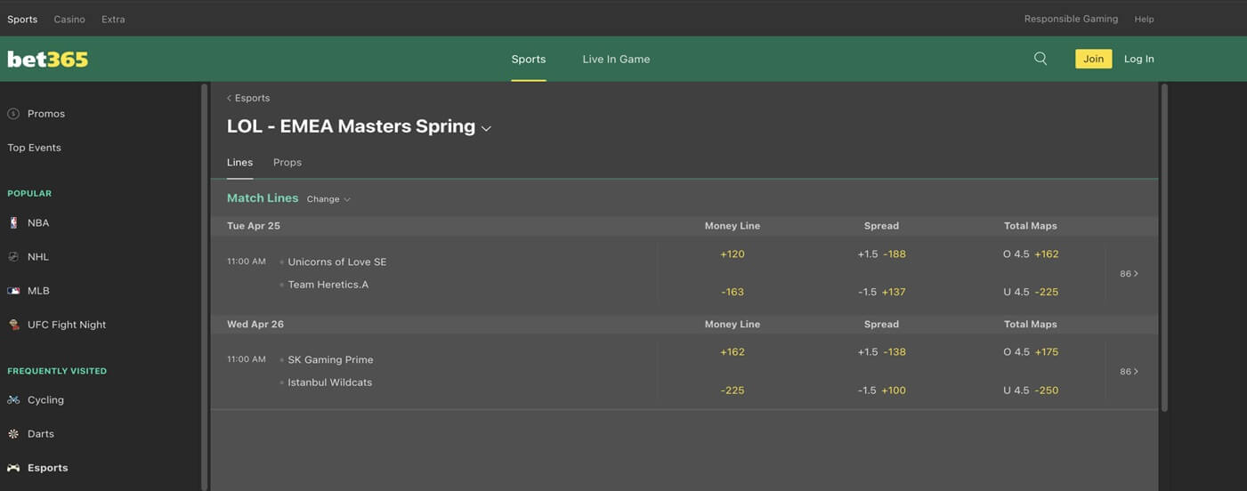 fantasy sport bet365