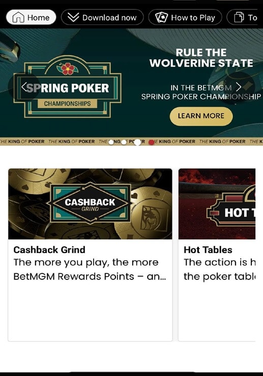 BetMGM Poker Mobile