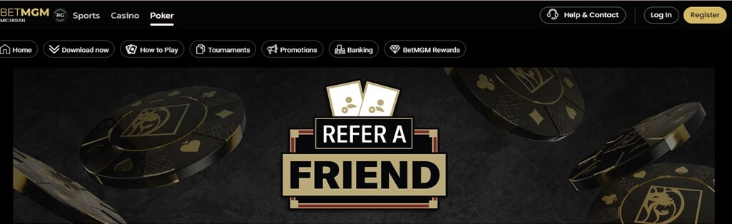 BetMGM Poker Refer A Friend