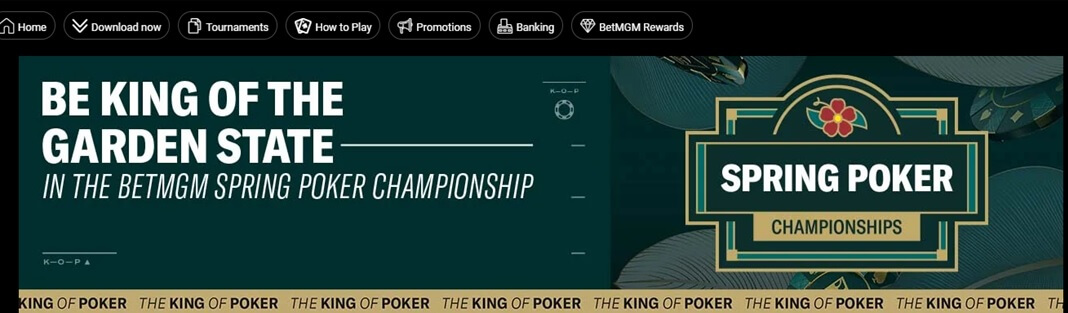 BetMGM Spring Poker Tournaments