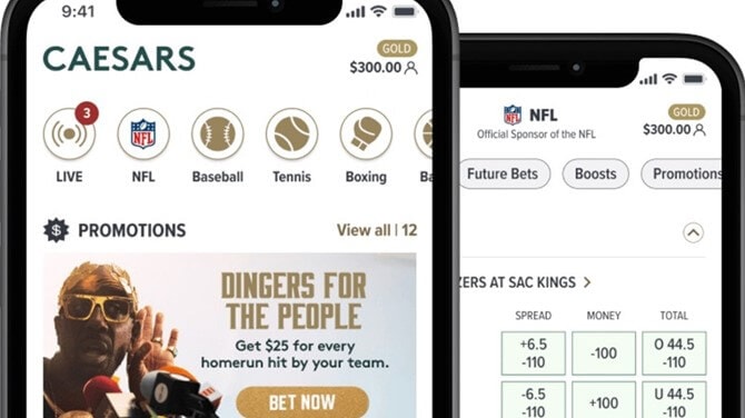 Caesars App Sports Market