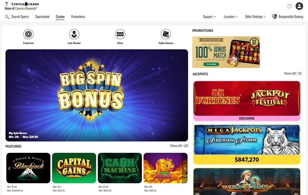 caesars slots bonus