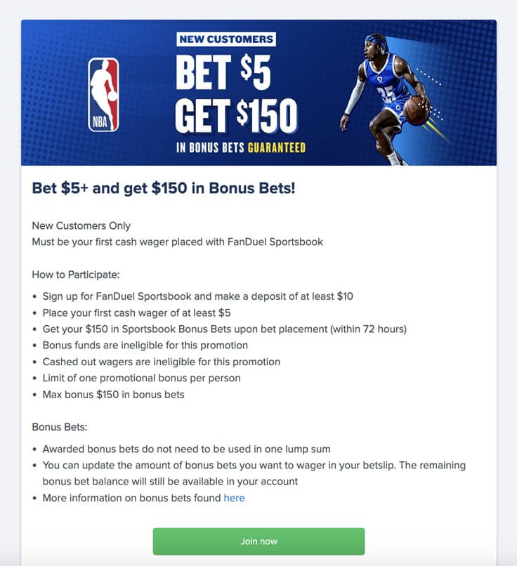 FanDuel New Customer Offer