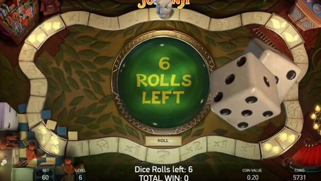 Jumanji Slot Dice Rolls