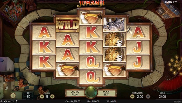 Jumanji Slot Gameplay